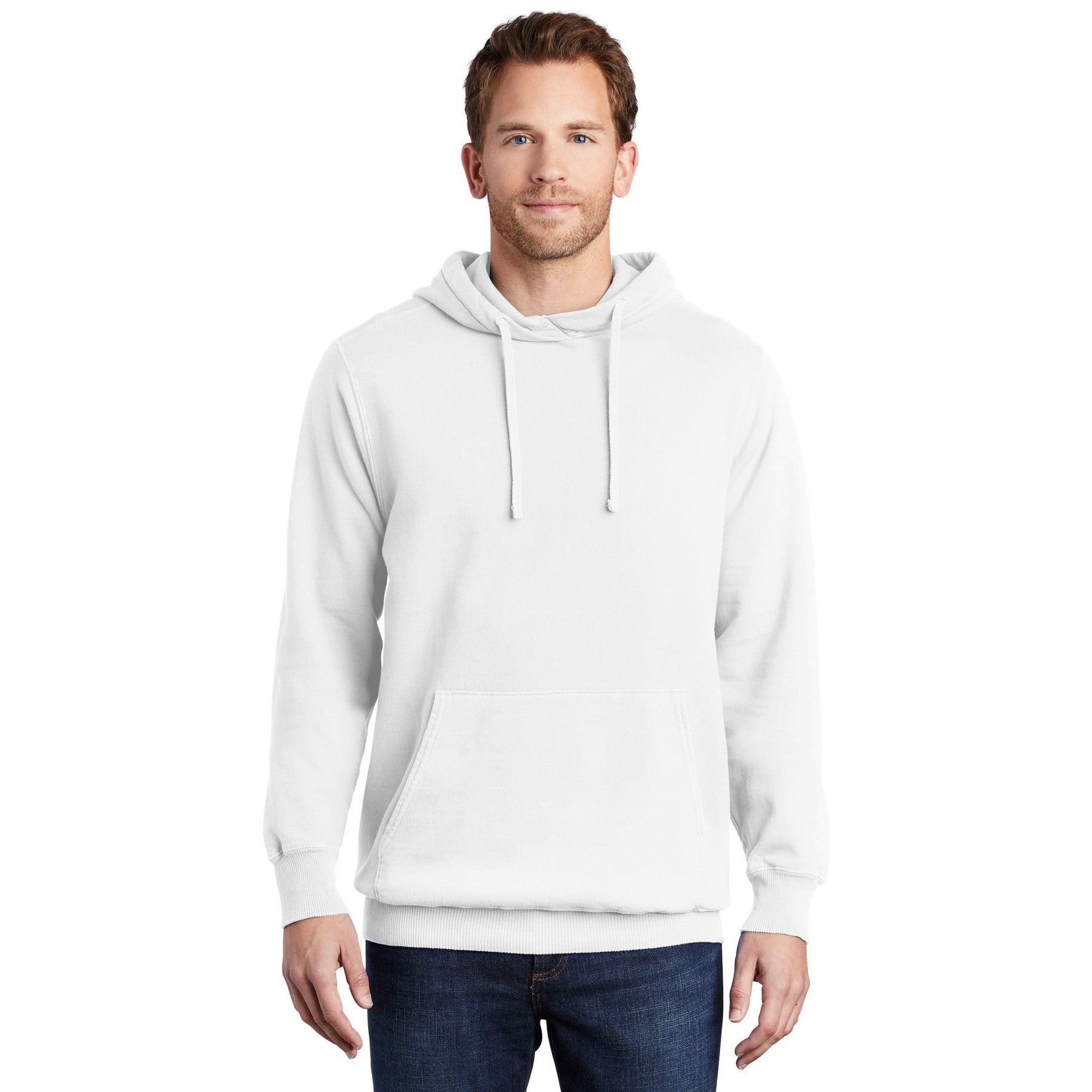 Port & Company-Port & Company® Beach Wash® Garment-Dyed Pullover Hooded Sweatshirt. PC098H-MedTech-16